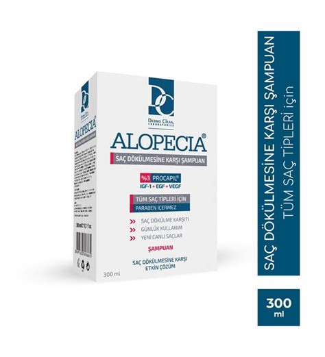 Alopecia Anti Hair Loss Shampoo Alopecia Saç Dökülmesine Karşı Saç Bakım Şampuanı 300 Ml