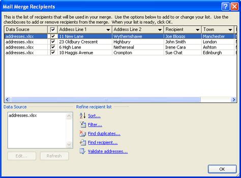 Microsoft Excel 2007 - Mail Merge In Excel