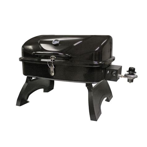 Smoke Hollow Tabletop Portable Gas Grill In Black With Folding Legs Tt250 The Home Depot