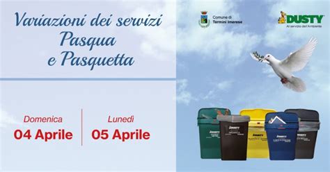 Raccolta Rifiuti Termini Imerese Variazioni Per Pasqua E Pasquetta