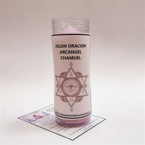 Velón Oración Arcángel Chamuel Tienda Esotérica Velas y Velones