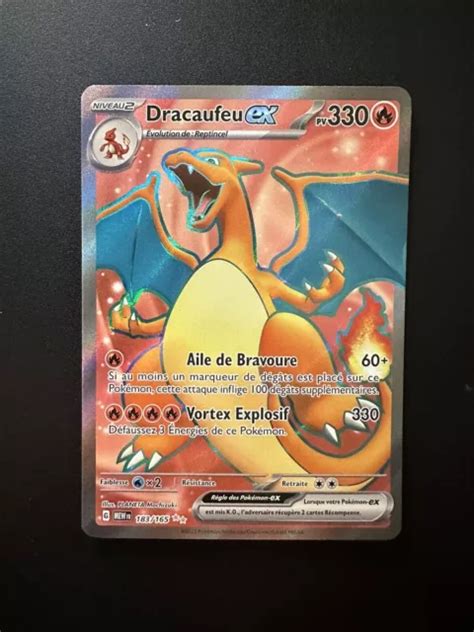 Carte PokÉmon Dracaufeu Ex Full Art 183165 151 Ecarlate And Violet Ev35 Fr Eur 6000 Picclick Fr