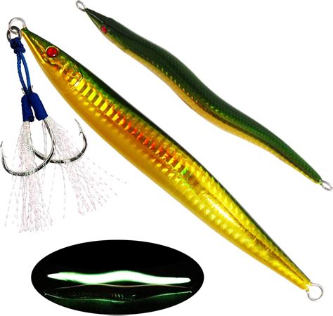 Amazon Fishing Jigs Saltwater G G With Assist Hook Saltwater