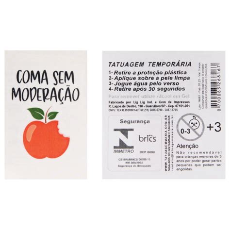 GEL TATUAGEM COMA SEM MODERAÇÃO ML Via Tentação Lingerie