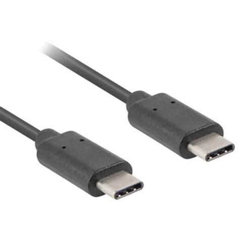 Lanberg USB 2 0 Cable CA CMCM 10CU 0005 BK USB C Male To USB C Male 0 5