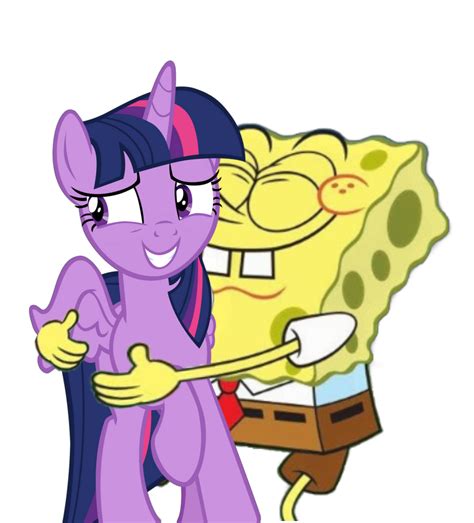 SpongeBob hugging Twilight Sparkle by THXfan2022 on DeviantArt