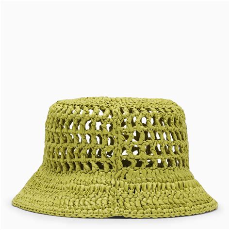 Prada Cedar Crochet Bucket Hat Thedoublef