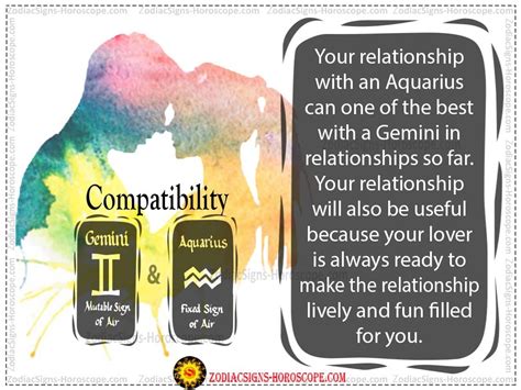 Gemini Love Match Aquarius