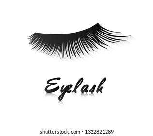 Eyelash Extension Logo Vector Illustration Lashes Stock Vector Royalty