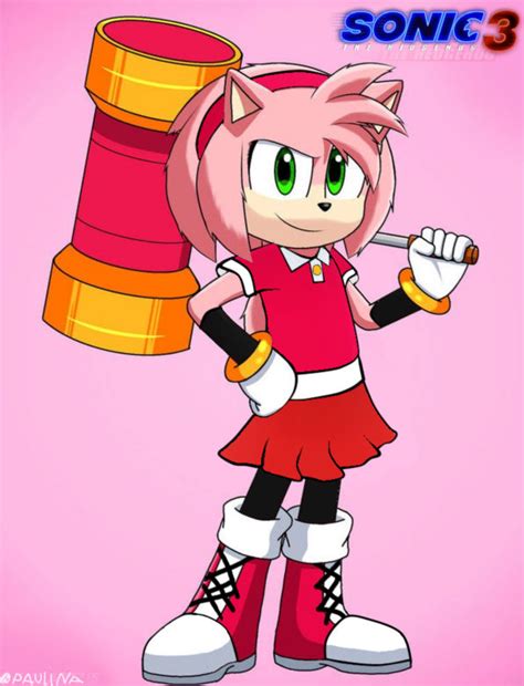 Amy Rose Clothes Of Adventure In Sonic The Movie 3 By Paulinaolguin On