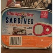 Chicken Of The Sea Sardines In Oil Lightly Smoked Calories