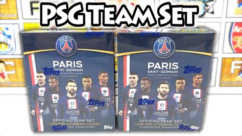 NEW Opening 2 Topps Paris Saint Germain 2022 23 Official Team Set