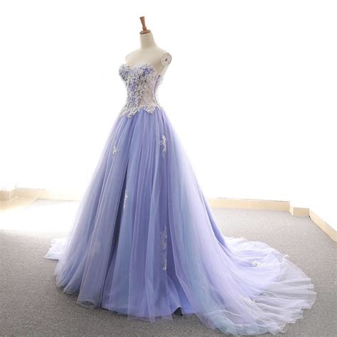 Purple Tulle Lace Long Prom Dress Evening Dress On Storenvy