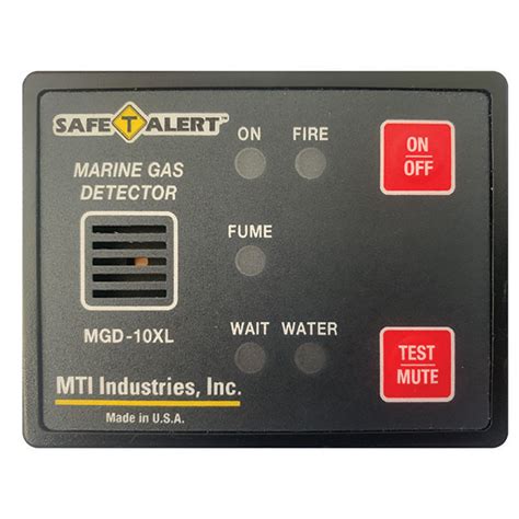 Safe T Alert Gas Vapor Alarm Fume Fire Bilge Water Black Surface Mount