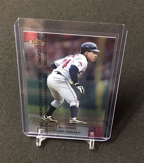 Manny Ramirez Topps Finest Card Indians W Coating Ebay