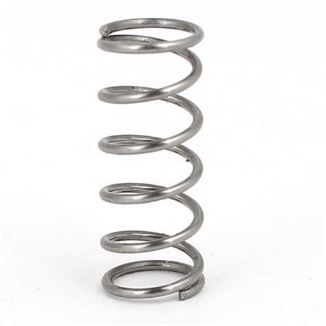 0 6mmx6mmx15mm 304 Stainless Steel Compression Springs Silver Tone