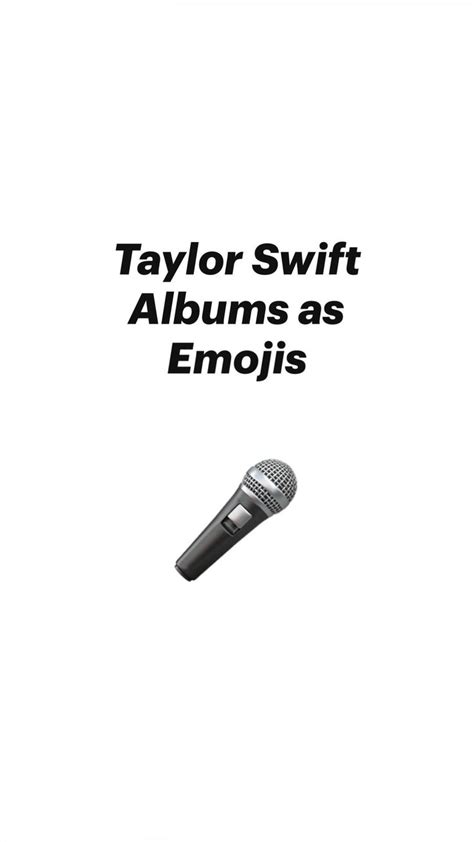 Taylor Swift Albums as Emojis