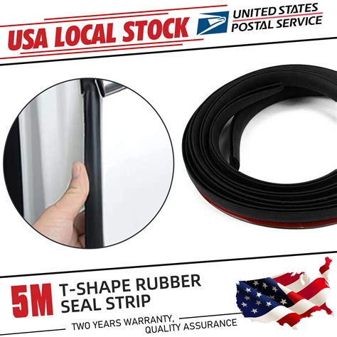 16ft T Shape Rubber Car Seal Strip Hood Door Trunk Edge Trim For Jeep