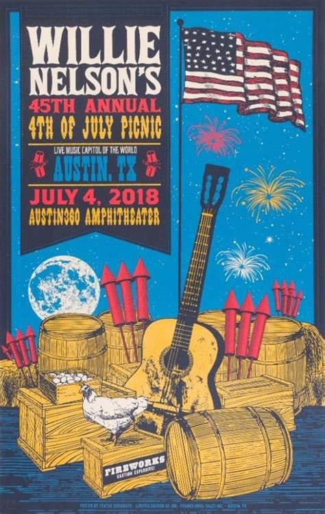 Willie Nelson Th Annual Fourth Of July Picnic Value Gocollect