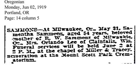 Samantha Rose St John Sammons 1837 1919 Find A Grave Memorial