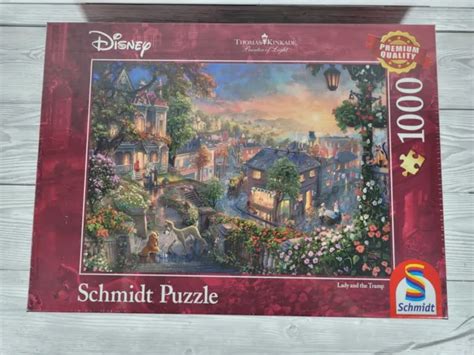 Thomas Kinkade Schmidt Disney Lady And The Tramp Piece Jigsaw