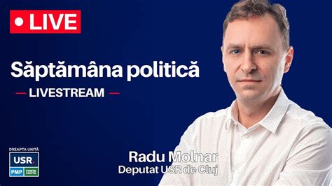 Săptămâna politică cu deputat Radu Molnar despre alegeri YouTube