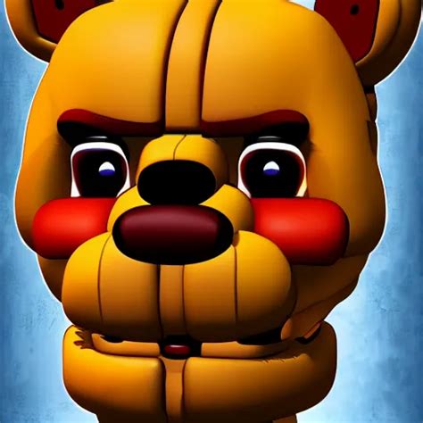 Portrait Of Freddy Fazbear From The Game Fnaf Digital Stable