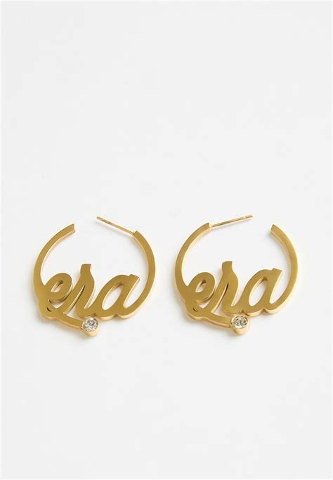 Era Logo Mini Hoops Gold Era By Dj Zinhle Jewellery