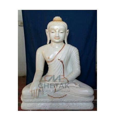 White Religious Marble Mahatma Buddha Statue Size Dimension Feet At