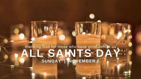 All Saints Day - Aldersgate United Methodist Church