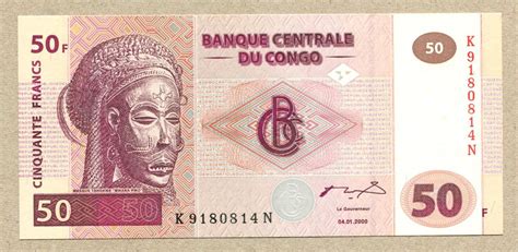 Kongo Demokratische Republik Francs Unc Ma Shops