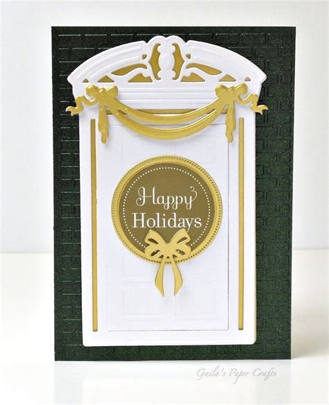 Christmas Card With Anna Griffin Door Dies And Decorations