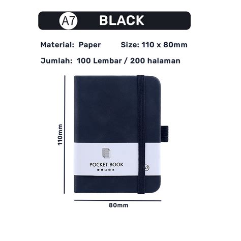 Jual Notebook Mini Pocket A7 A6 Buku Catatan Kecil Book Aesthetic