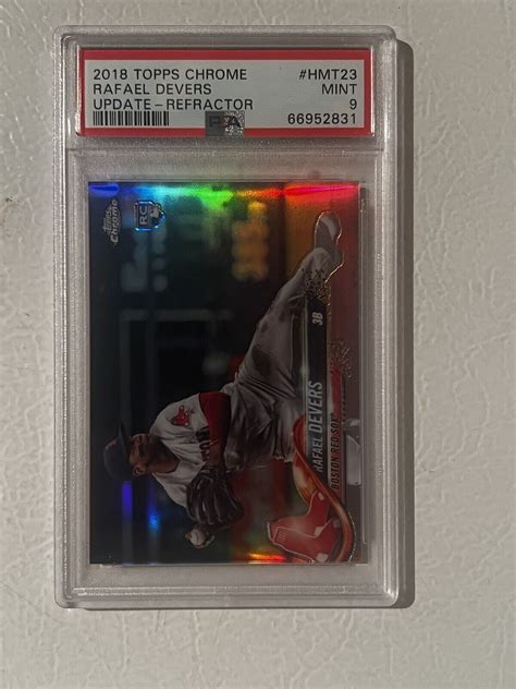 Rafael Devers Topps Chrome Update Hmt Refractor Psa