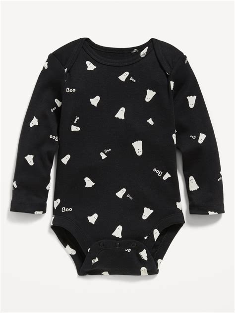 Unisex Long Sleeve Printed Bodysuit For Baby Old Navy