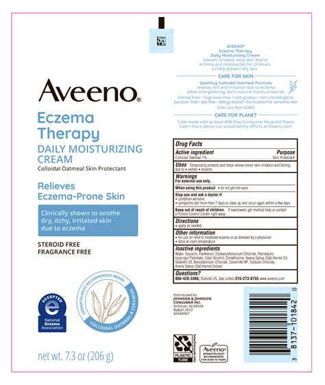 Aveeno ® Eczema Therapy Daily Moisturizing Cream