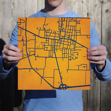 University of Tennessee at Martin Campus Map Art by City Prints - The ...