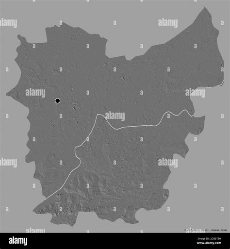 Shape Of Oost Vlaanderen Province Of Belgium With Its Capital