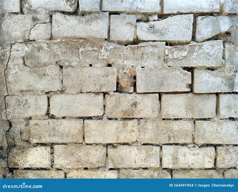 Old Cinder Block Wall Texture Stock Photo Image Of Desolation Cracks