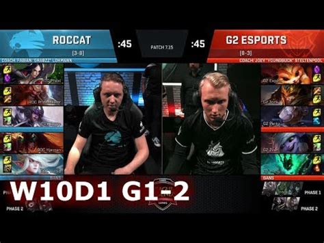 G Esports Vs Roccat Game S Eu Lcs Summer Week Day G