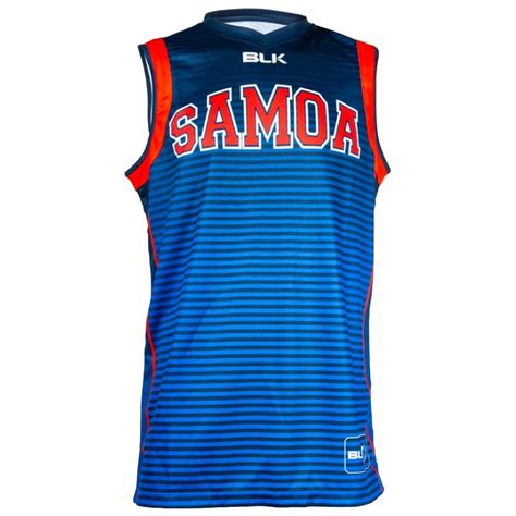 BLK Samoa Rugby Basketball Jersey on sale at Rugby City | 59.99