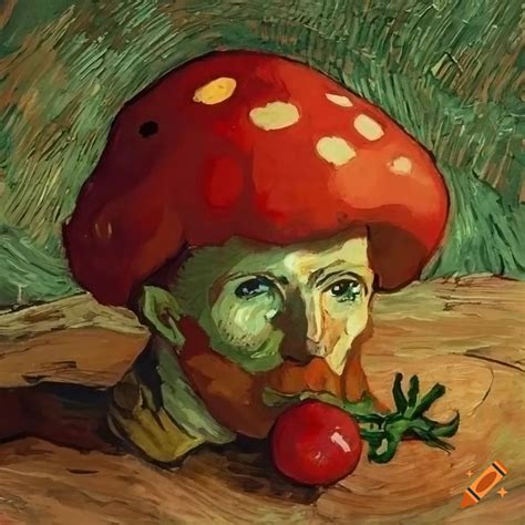 Red Mushroom And Tomato Artwork By Vincent Van Gogh On Craiyon