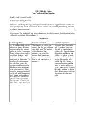 EDUC 312 Lesson Plan Template Fa 20 Docx EDUC 312Dr Hebert Five