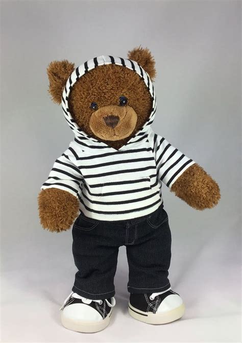 Teddy Bear Hoodie Pdf Pattern Fits 15 18 Inch Teddy Bears Such As