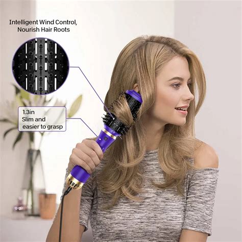 Hair Dryer Brush Rotating Blower Round Brush Hair Dryer Volumizer Hot Air Curler Straightener