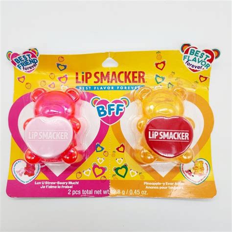 Lip Smacker Best Friend Forever Lip Balm 1 Straw Beary And 1 Pineapple Y