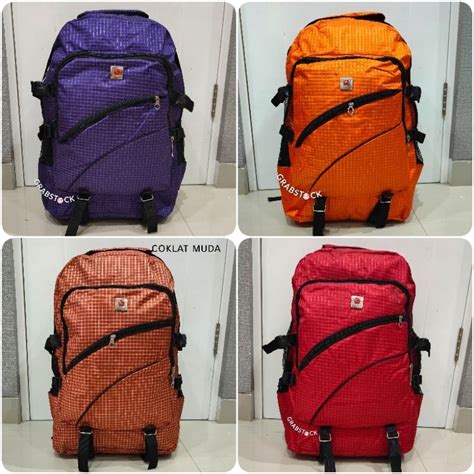 Jual Tas Ransel Semi Carrier Hiking Camping Bahan Tebal Backpack