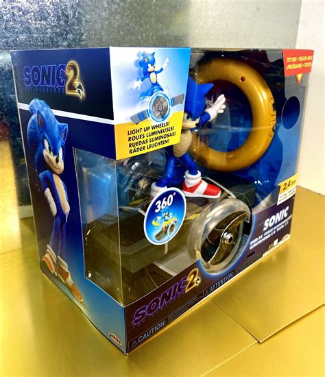 2022 Jakks Sonic The Hedgehog 2 Movie Sonic Speed Rc Toy Lights U