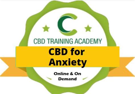 How To Use Cbd For Anxiety Cbd Training Academy