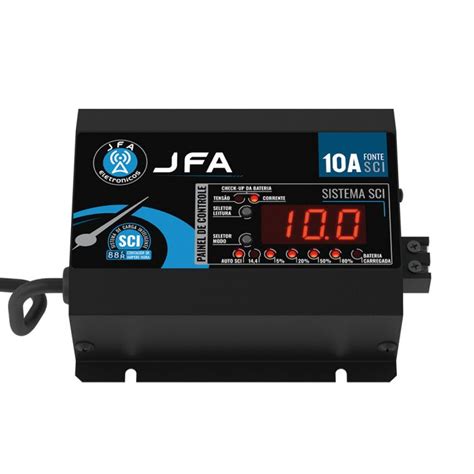 Fonte Automotiva Digital JFA New F10A Sci Slim 14 4 V Bivolt